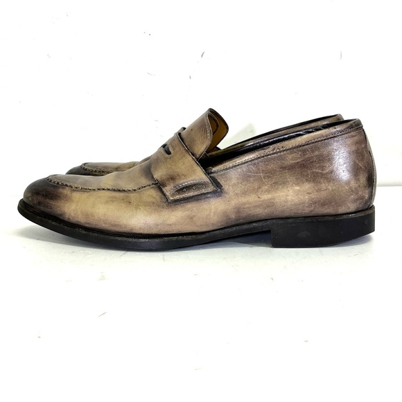 di bianco leather loafers size 11